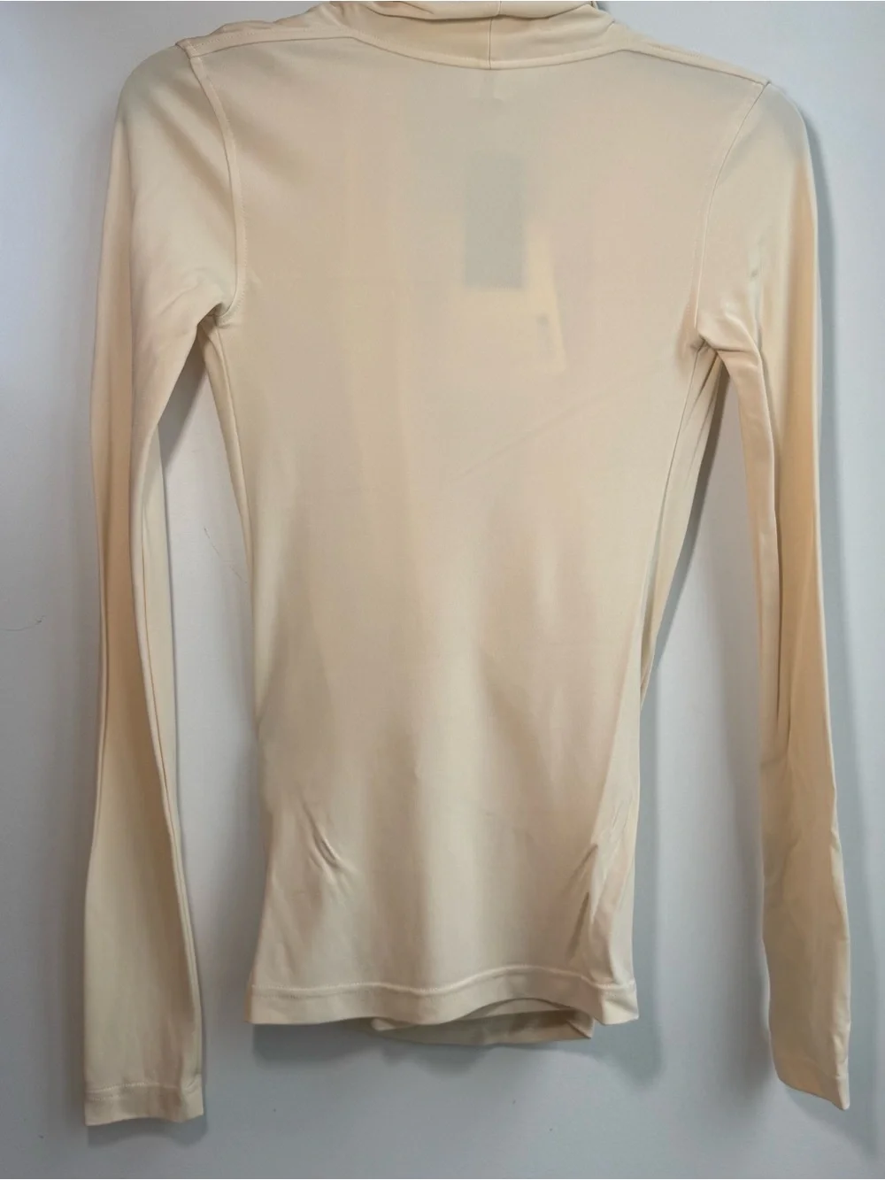 TOTEME Cream Wrap-Effect Draped Jersey Top - Long Sleeve - XXS (0) - BNWT - Picture 11 of 13